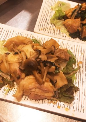 鶏肉とキノコのガッツリヘルシー生姜蒸し-レシピのメイン写真