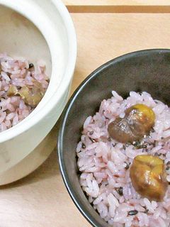 ダイソーの炊飯マグでかんたん栗ご飯♪-レシピのメイン写真