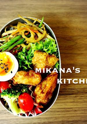 娘弁♪♪女子弁♪♪唐揚げ弁当♪♪-レシピのメイン写真