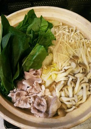 常夜鍋(ほうれん草、白菜)-レシピのメイン写真