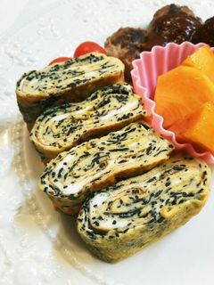 お弁当!ひじきたっぷり玉子焼き-レシピのメイン写真