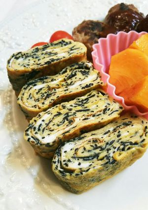 お弁当！ひじきたっぷり玉子焼き-レシピのメイン写真
