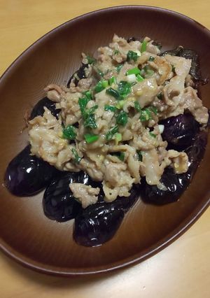 揚げなすの肉味噌のせ-レシピのメイン写真