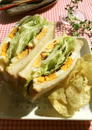 シャキッとレタス生姜こんぶトーストサンド-レシピのメイン写真