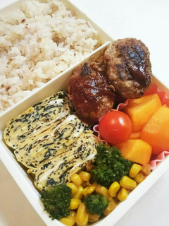 お弁当(11/8)ミニハンバーク-レシピのメイン写真