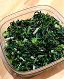 大根の間引き菜の炒め煮（ふりかけ）