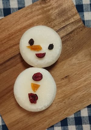 クリスマス★雪だるまちゃんアイス-レシピのメイン写真