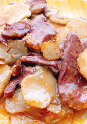 豚肉とキクイモの味噌炒め-レシピのメイン写真