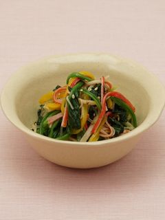ほうれん草とカニカマとパプリカの中華和え-レシピのメイン写真