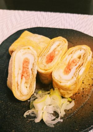 タラコとチーズの玉子焼き-レシピのメイン写真