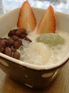 ココナッツミルクの白玉ぜんざい-レシピのメイン写真