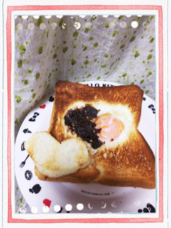 ふじっ子煮Deおかか昆布Eggトースト♪-レシピのメイン写真