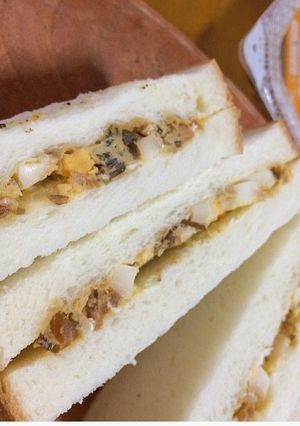 ふじっ子煮で☆和風たまごサンド-レシピのメイン写真