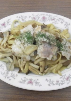 岩魚と米粉の和風パスタ-レシピのメイン写真