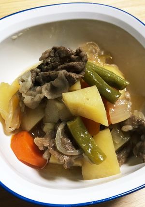 オカン流！介護用無添加少し減塩の肉じゃが-レシピのメイン写真