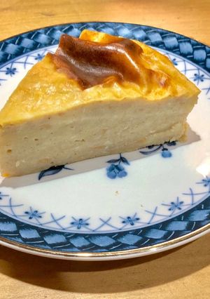 熟れた柿のヘルシーチーズケーキ風-レシピのメイン写真