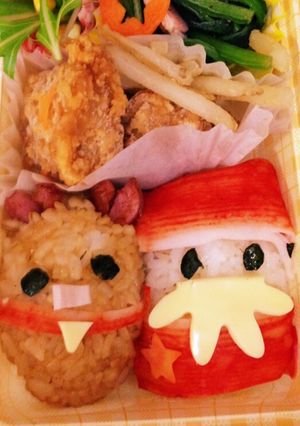 サンタさんとトナカイさんのおにぎり☆-レシピのメイン写真