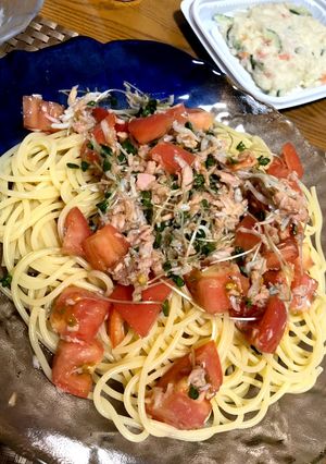 シーチキンとトマトの和風手抜きパスタ-レシピのメイン写真