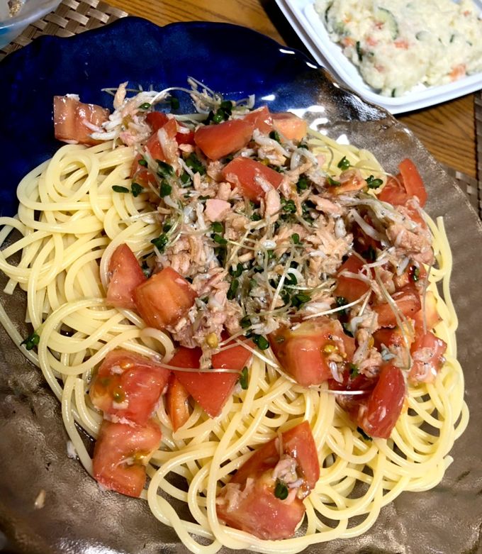 シーチキンとトマトの和風手抜きパスタ-レシピのメイン写真