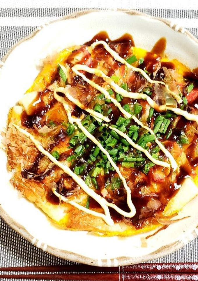 パクパク♡簡単ちくわのお好み焼き風♡-レシピのメイン写真
