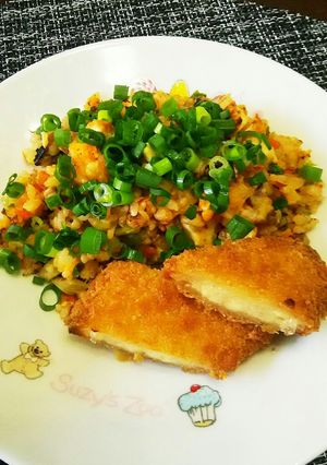 簡単キムチチャーハン-レシピのメイン写真