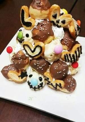 ハロウィンに☆カラフルプチシュータワー。-レシピのメイン写真