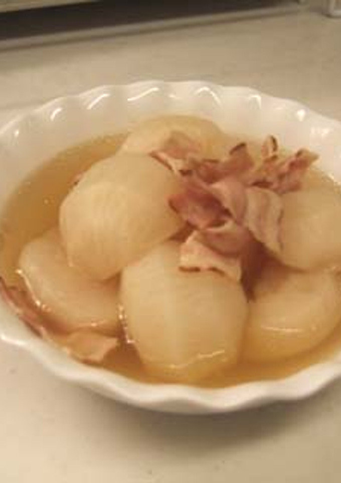 ほくほく♪かぶとベーコンの超簡単煮物-レシピのメイン写真