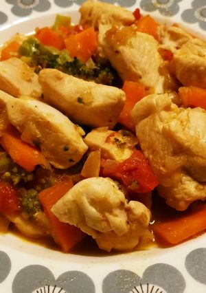 彩野菜と鶏むね肉の塩だれ炒め-レシピのメイン写真