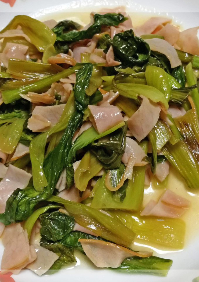 青梗菜とハムのお浸し-レシピのメイン写真