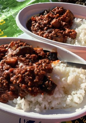 山ごはんナスと挽肉の山でも簡単絶品カレー-レシピのメイン写真