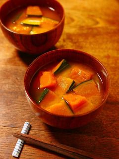 手軽に贅沢本格だしdeかぼちゃのお味噌汁-レシピのメイン写真