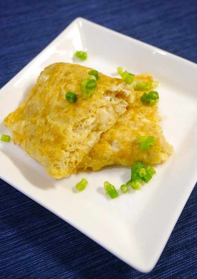 簡単！エノキの軸の卵焼き-レシピのメイン写真