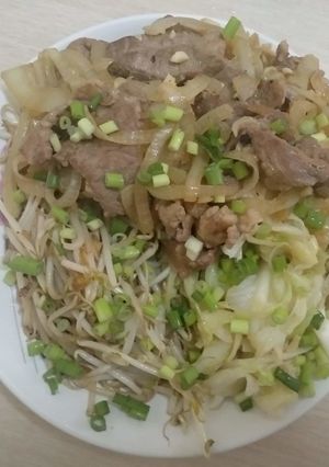自宅での料理　台湾風格の鉄板焼-レシピのメイン写真