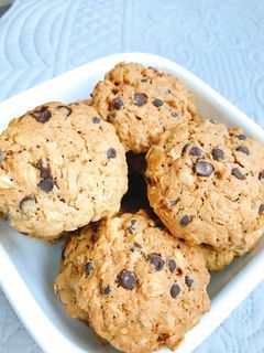 チョコたっぷりオートミールクッキー-レシピのメイン写真
