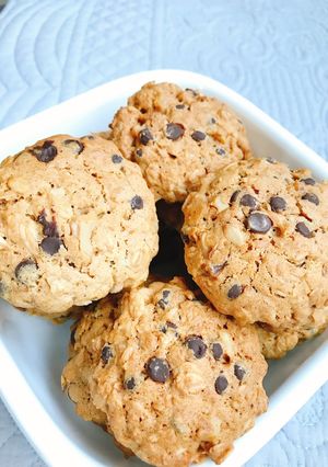 チョコたっぷりオートミールクッキー-レシピのメイン写真