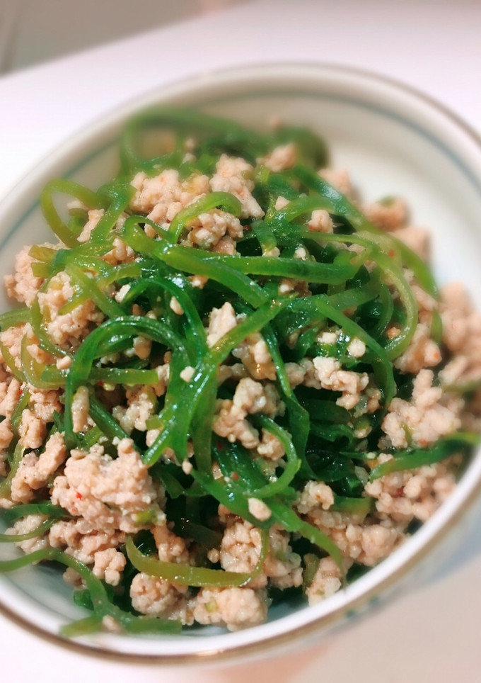 切り昆布と豚ひき肉の炒め物-レシピのメイン写真