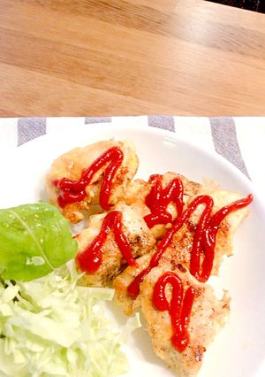 簡単♡鶏むね肉のピカタ♡お弁当のおかずに-レシピのメイン写真