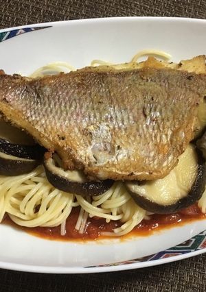 真鯛のトマトソースパスタ-レシピのメイン写真