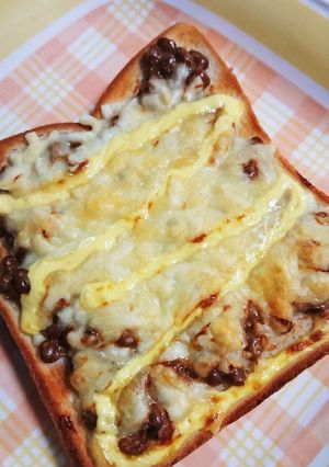 朝食に♪納豆とチーズで簡単トースト♪-レシピのメイン写真