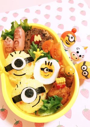 簡単★キャラ弁おかず♡茹で卵deミニオン-レシピのメイン写真