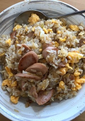 簡単！子供も大人も大好き！魚肉焼き飯！-レシピのメイン写真