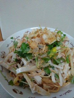 J君出張中パスタがわりの焼きそばサラダ!-レシピのメイン写真