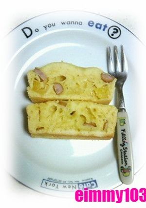 :)パイン&ウインナーのパウンドケーキ-レシピのメイン写真