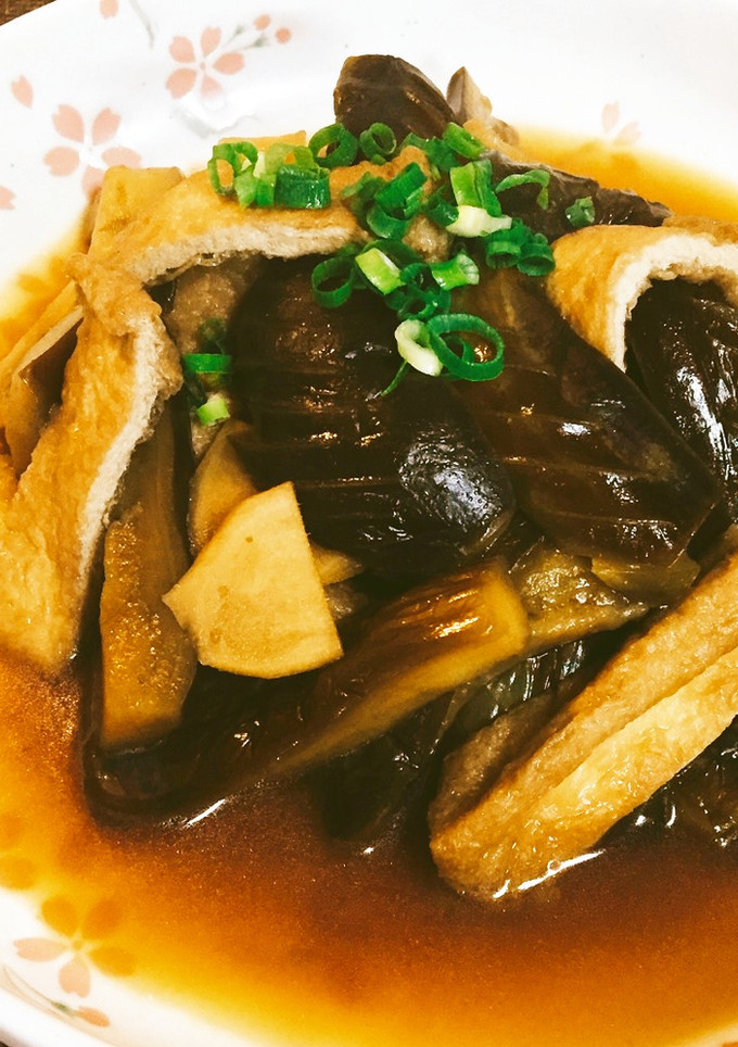 ジュワっと柔らか♪茄子と揚げのさっぱり煮-レシピのメイン写真