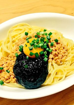 超簡単で激ウマ!納豆と海苔のパスタ♪-レシピのメイン写真