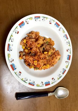 我が家のチキンライス炒飯-レシピのメイン写真