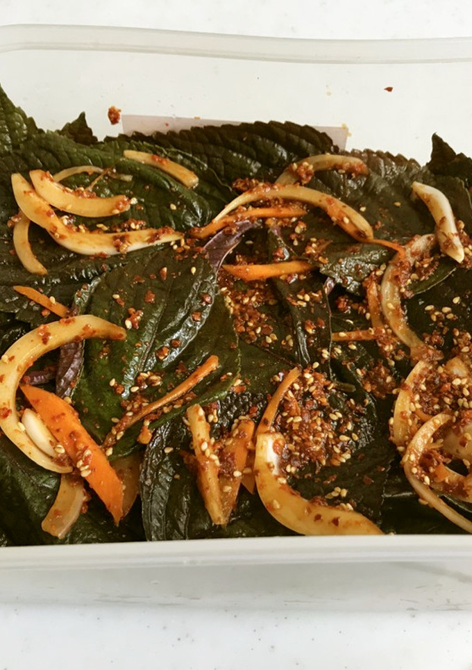 簡単！ご飯のお供 えごまの葉キムチ-レシピのメイン写真