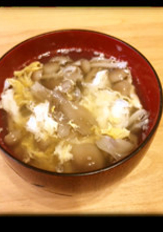 きのこの中華風かき玉スープ-レシピのメイン写真