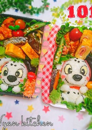 『101匹わんちゃん』弁当♡-レシピのメイン写真