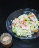 すり胡麻マヨドレッシングで簡単野菜サラダ